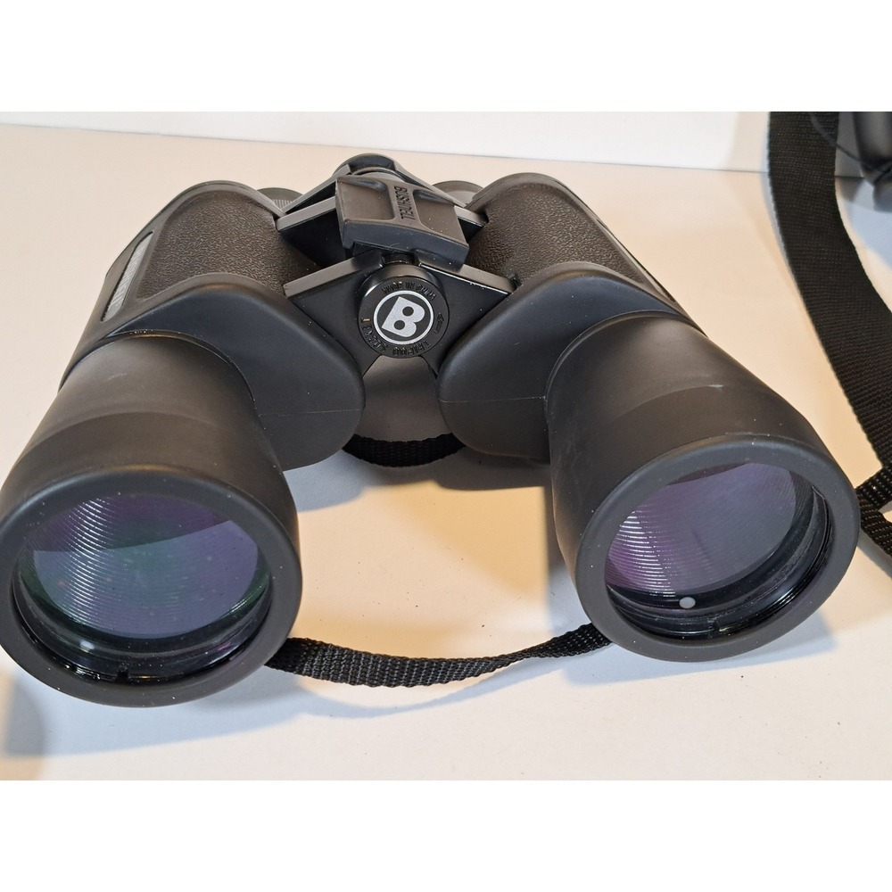 Bushnell 16x50 Binoculars Black 13-1650 PowerView with Case and Lens Caps